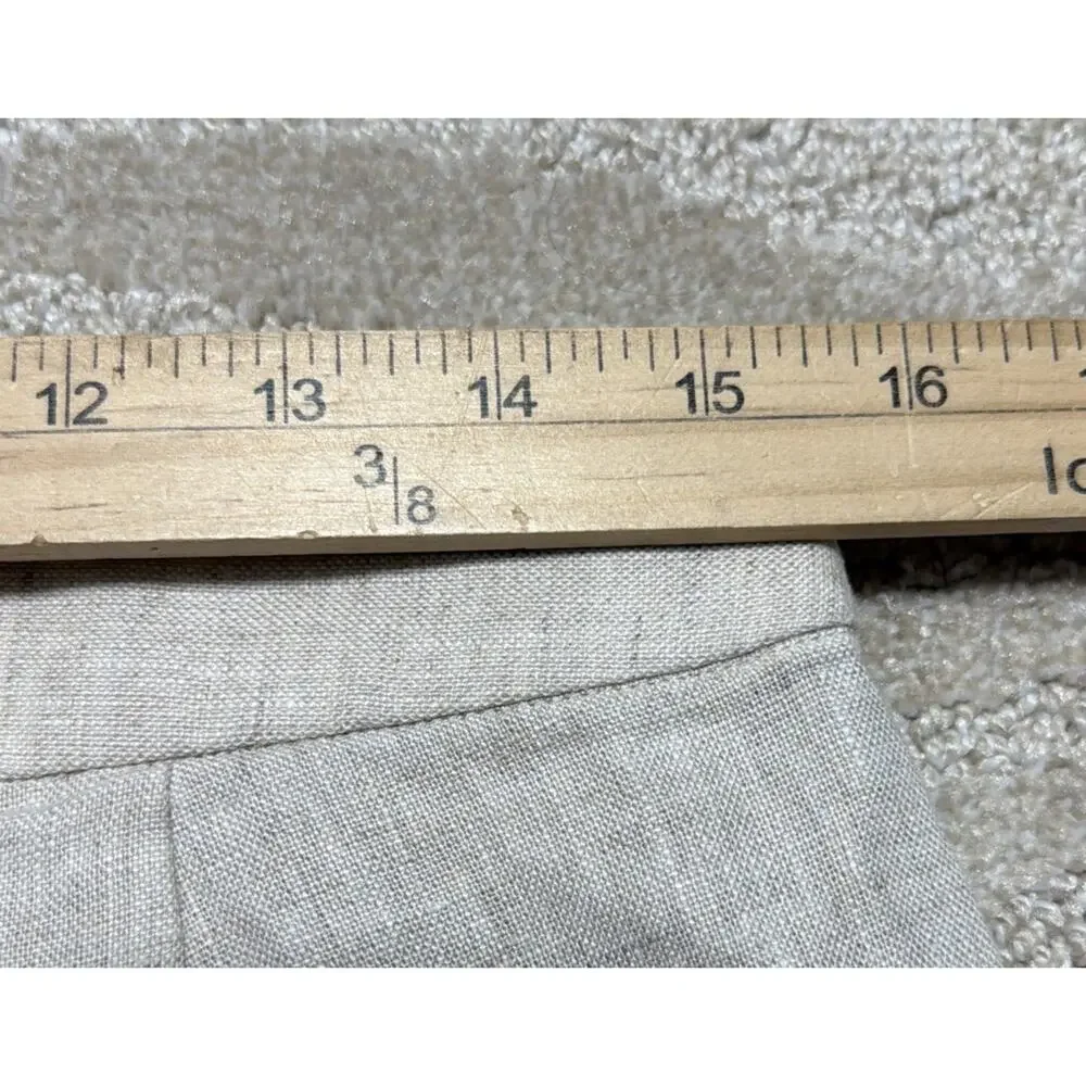 Banana Republic 100% Linen HR Pants Womens 8 Straight Leg Career Beach Casual